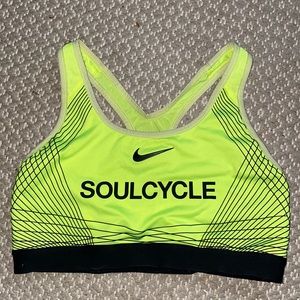 Neon Nike SoulCycle sports bra